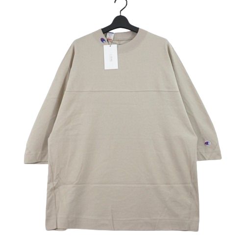 Rakuten - 【中古】 N.HOOLYWOOD × Champion エヌハリウッド チャンピオン 24SS FOOTBALL SHIRT フットボールカットソー L ベージュ