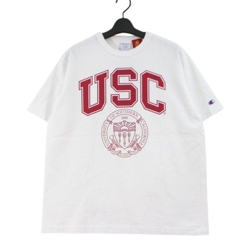Rakuten - 【中古】 Champion チャンピオン T1011 Printed T-USC Tシャツ C5-X303 M ホワイト