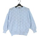 【中古】 marble SUD マーブルシュッド 24SS ころんと丸いうさぎ柄カーディガン ブルー