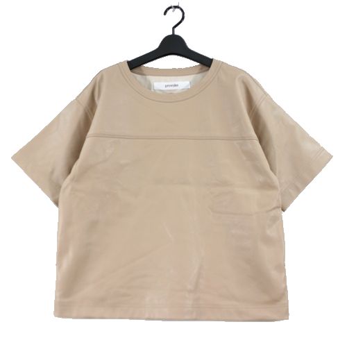 Rakuten - 【中古】 PROVOKE プロヴォーク フェイクレザーTシャツ ベージュ