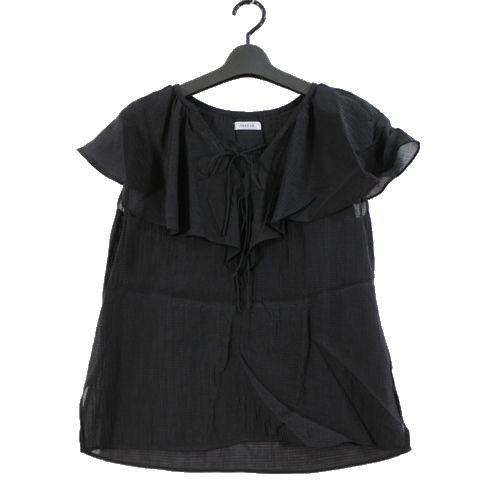 Rakuten - 【中古】 FRAY I.D フレイアイディー フレアカラーブラウス ブラック