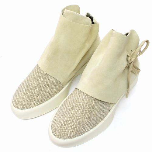【中古】 FEAROFGOD フィアオブゴッド Moc Mid NATURAL モックミッド スエードスニーカー 43 ベージュ