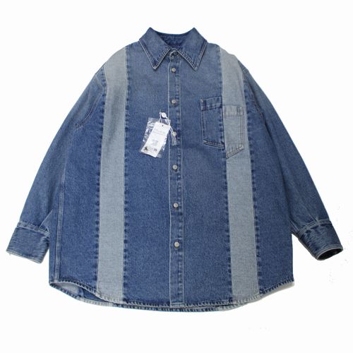 Rakuten - 【中古】 MM6 Maison Margiela エムエムシックス メゾンマルジェラ 24AW デニムシャツ 46 インディゴ