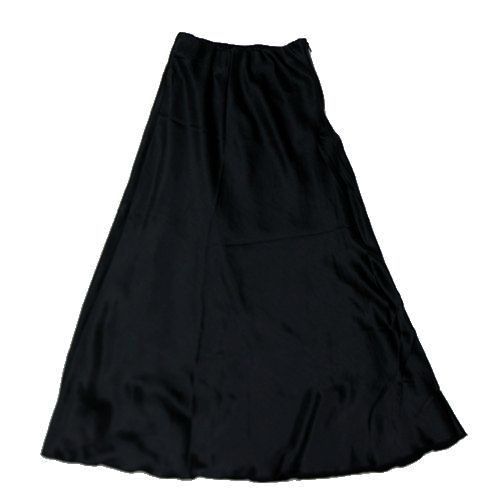 Rakuten - 【中古】 SENSE OF PLACE センスオブプレース 25SS ナローサテンスカート S ブラック