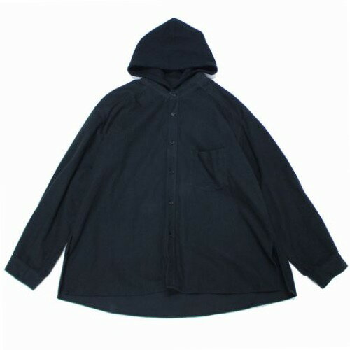 【中古】 ANCELLM アンセルム 25SS HOODIE SHIRT フーディーシャツ 2 ブラック