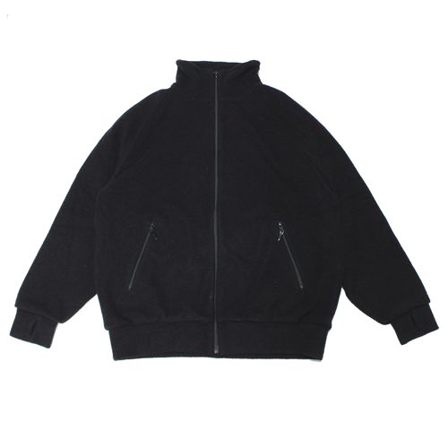 【中古】 COMOLI コモリ 22AW ウールフリース トラックジャケット 2 ネイビー