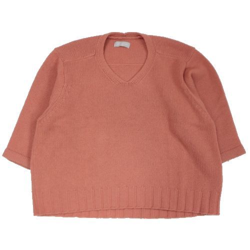 Rakuten - 【中古】 Audrey and JohnWad オードリーアンドジョンワッド ラムウールVネックフレアスリーブニット ピンク