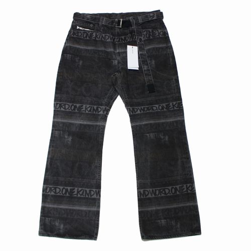Rakuten - 【中古】 sacai × Eric Haze 23SS Denim Pants サカイ エリックヘイズ デニムパンツ 3 ブラック系