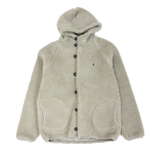 Rakuten - 【中古】 Gymphlex ジムフレックス ボア フーデットジャケット 16 ベージュ