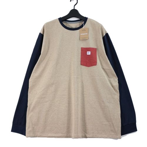 【中古】 Patagonia パタゴニア 24AW L／S Shop Sticker Pocket Responsibili-Tee ロングスリーブショップステッカーポケットレスポンシビリティー