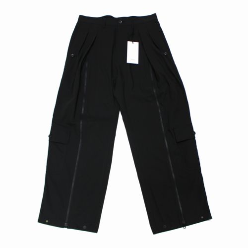 Rakuten - 【中古】 ensou. エンソウ Parachute Pants a.Black stripe パラシュートパンツ M ブラック