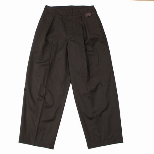 Rakuten - 【中古】 I'm here アイムヒアー 26SS UN(I)FORM : ONE TUCK PANTS ワンタックパンツ S ブラウン