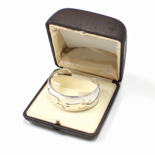 Rakuten - 【中古】 HERMES エルメス シルバーカフバングル シルバー