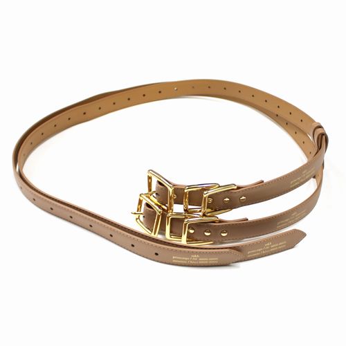 Rakuten - 【中古】 rokh × H&M ロク エイチアンドエム 24SS Leather Double Waist Belt レザー ダブルウエスト ベルト ブラウン
