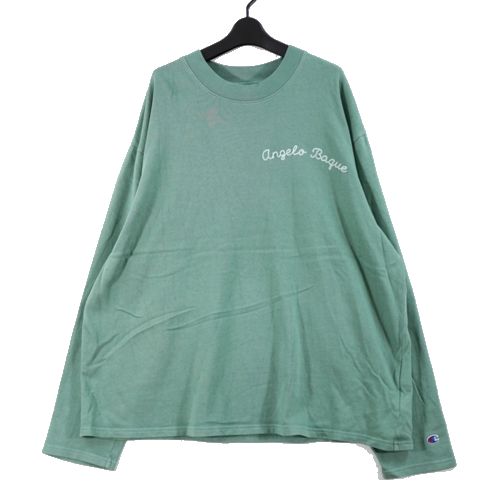 Rakuten - 【中古】 Champion × Angelo Baque 24AW モックネックロングスリーブTシャツ XL グリーン