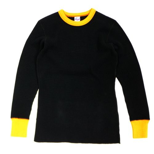 Rakuten - 【中古】 JELADO ジェラード 25AW Mega Thermal Crew Neck 2tone メガ サーマル クルーネック カットソー 38 ブラック オレンジ