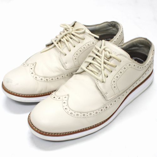 Rakuten - 【中古】 COLE HANN コールハーン ORIGINALGROUND GOLF オリジナルグランド ウィング オックスフォード ゴルフ シューズ 9M オフホワイト