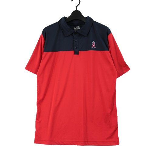 Rakuten - 【中古】 NEW ERA ニューエラ ポロシャツ M レッド ネイビー