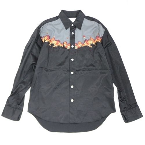 Rakuten - 【中古】 ORIMI オリミ 24SS BURNT COWBOY SHIRT カウボーイシャツ 1 ブラック