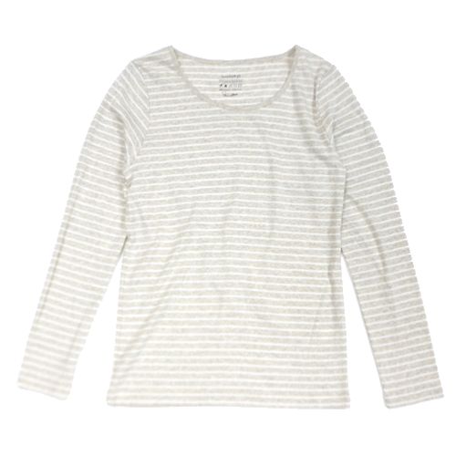 Rakuten - 【中古】 studio CLIP スタジオクリップ スーピマフライスBDLSPO ボーダー カットソー M ベージュ