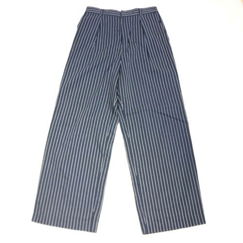 Other - 【中古】 6(ROKU) ロク 24AW スケ ストライプ パンツ 38 ネイビー