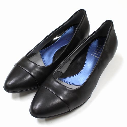 【中古】 fitfit フィットフィット スクエアヒールパンプニーカー 24 ブラック