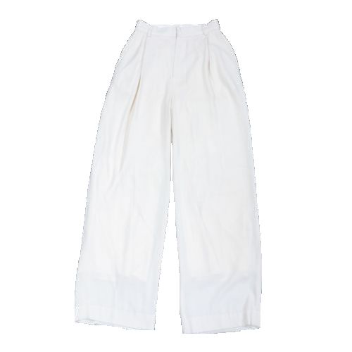 Rakuten - 【中古】 TODAYFUL トゥデイフル Georgette Rough Trousers ジョーゼットラフトラウザー パンツ 36 オフホワイト