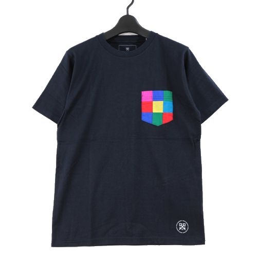 Rakuten - 【中古】 uniform experiment ユニフォームエクスペリメント 13SS COLOR CHART POCKET TEE チェックポケットTシャツ 3 ネイビー