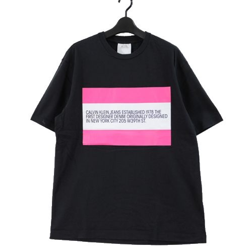 Rakuten - 【中古】 CALVIN KLEIN JEANS ESTABLISHED.1978 カルバンクライン ロゴTシャツ M ブラック