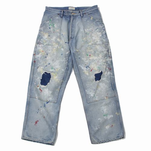 Rakuten - 【中古】 HERILL ヘリル 24SS Splash Painter pants スプラッシュ ペインターパンツ 3 インディゴ