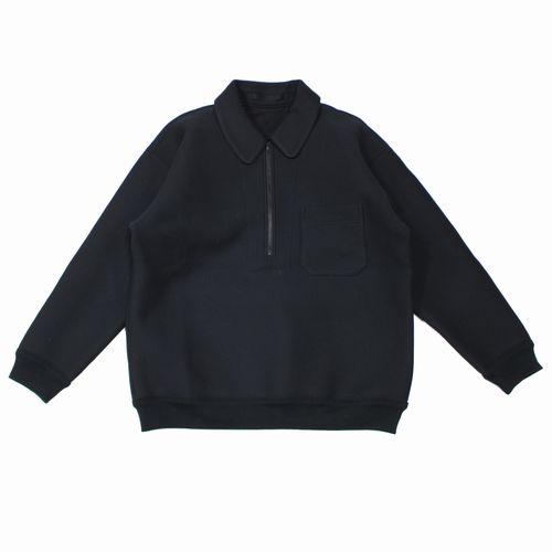 Rakuten - 【中古】 un/unbient アン・アンビエント 26SS ハーフジップダブルフェイススウェット 3 ブラック