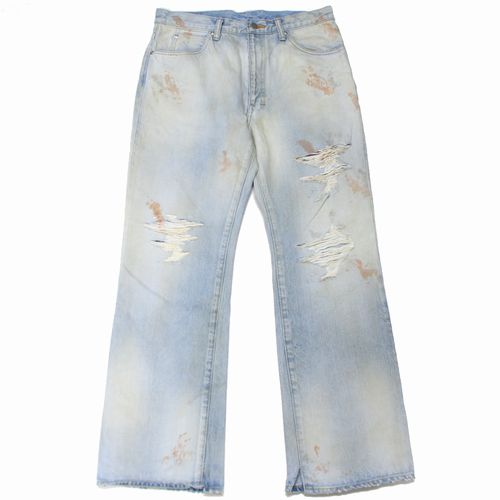 Rakuten - 【中古】 ANCELLM アンセルム 23SS CRASH SELVEDGE SHOE CUT 5P DENIM PANTS デニムパンツ 2 インディゴ