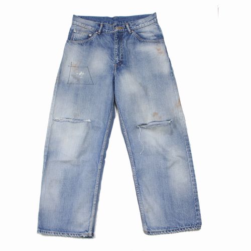 Rakuten - 【中古】 ANCELLM アンセルム 22SS WISM 別注 ACW1 SELVEDGE WIDE デニムパンツ 2 インディゴ