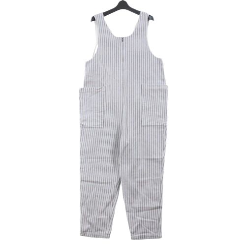 【中古】 TIGRE BROCANTE ティグルブロカンテ ストライプ オールインワン グレー