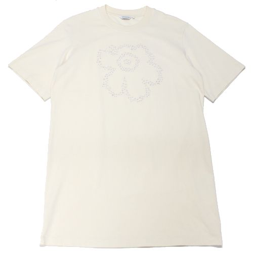 Rakuten - 【中古】 marimekko マリメッコ 24SS Unikko Sateet jersey dress ウニッコ サテット Tシャツワンピース S ベージュ