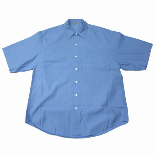 Rakuten - 【中古】 AURALEE オーラリー 23SS WASHED FINX TWILL BIG HALF SLEEVED SHIRT 4 ブルー