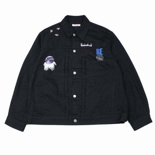 Rakuten - 【中古】 UNDERCOVER アンダーカバー 26SS モチーフコラージュデニムジャケット 2 ブラック