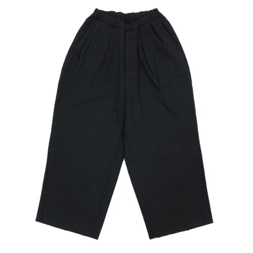 【中古】 ANCELLM アンセルム 25SS TUCK SWEAT PANTS タックスウェットパンツ 0 ブラック