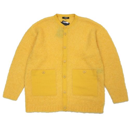 Rakuten - 【中古】 UNDERCOVER アンダーカバー 25AW パッチポケット カーディガン 2 イエロー