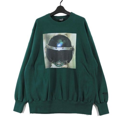 Rakuten - 【中古】 UNDERCOVER アンダーカバー 25AW 脇リブSWEAT Print_Interface HELDON スウェット 2 グリーン