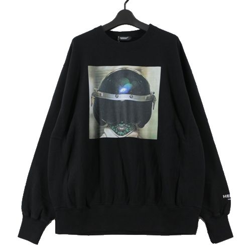  UNDERCOVER アンダーカバー 25AW 脇リブSWEAT Print_Interface HELDON スウェット 3 ブラック