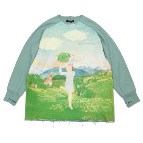 Rakuten - 【中古】 UNDERCOVER アンダーカバー 25AW FAUST カットオフスウェット 2 グリーン