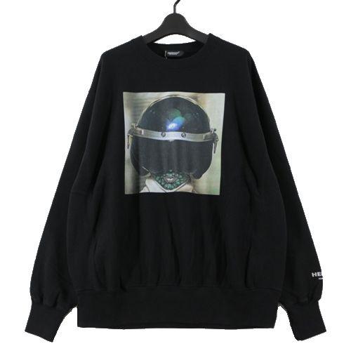  UNDERCOVER アンダーカバー 25AW 脇リブSWEAT Print_Interface HELDON スウェット 2 ブラック