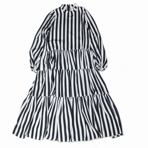 Rakuten - 【中古】 SHETokyo シートーキョー Mona モナ ストライプ ワンピース 0 ホワイト×ブラック