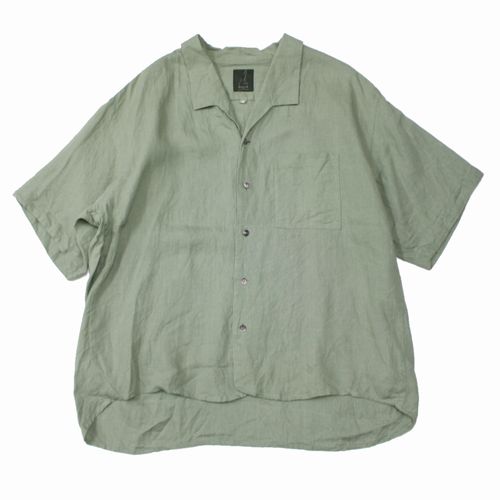 Rakuten - 【中古】 Gorschthemerrycoachman ゴーシュザメリーコーチマン 24SS Open Collar Short Sleeve Shirt 半袖シャツ 48 グリーン