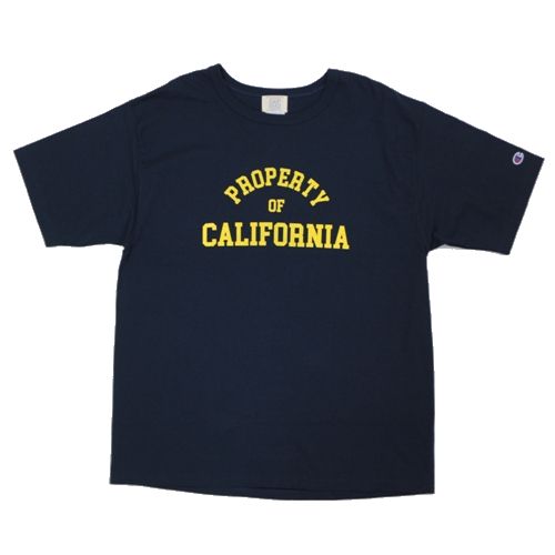  CALIFOLKS × Chamion HERITAGE T PROPERTY OF CALIFOLNIA Tシャツ L ネイビー