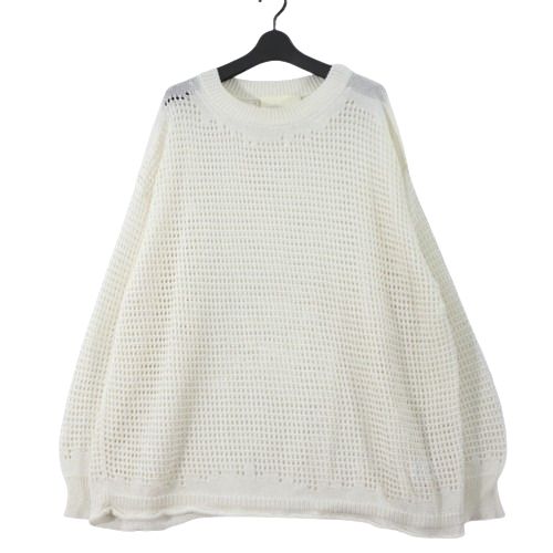 Rakuten - 【中古】 INNAT インアット 26SS WAFFLE MESH SWEATER ワッフルメッシュセーター F ナチュラル