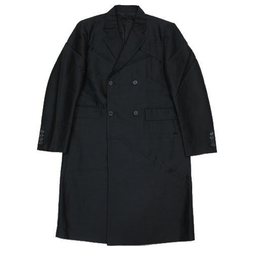 Rakuten - 【中古】 UNDERCOVER アンダーカバー 25AW ウールシルク ダブルコート 4 ブラック