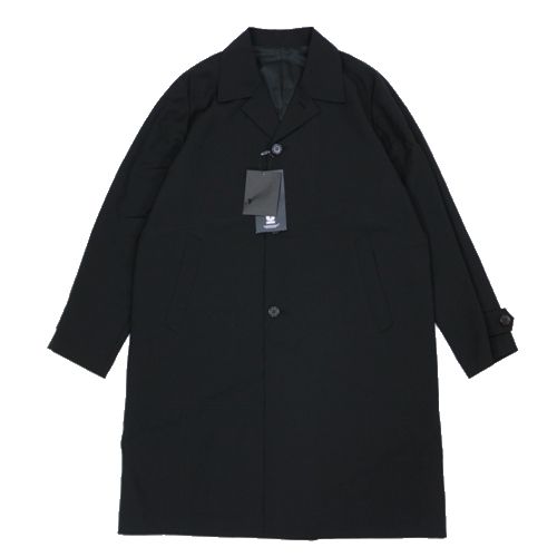 Rakuten - 【中古】 UNDERCOVER アンダーカバー 25AW モヘヤポプリンランダムハギ圧着シームステンカラーコート 2 ブラック
