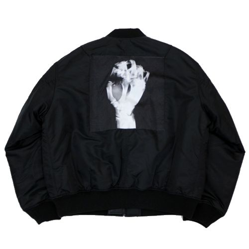 Rakuten - 【中古】 UNDERCOVER アンダーカバー 25AW ナイロンツイル中綿入りジャケット MA-1 FAUST 4 ブラック